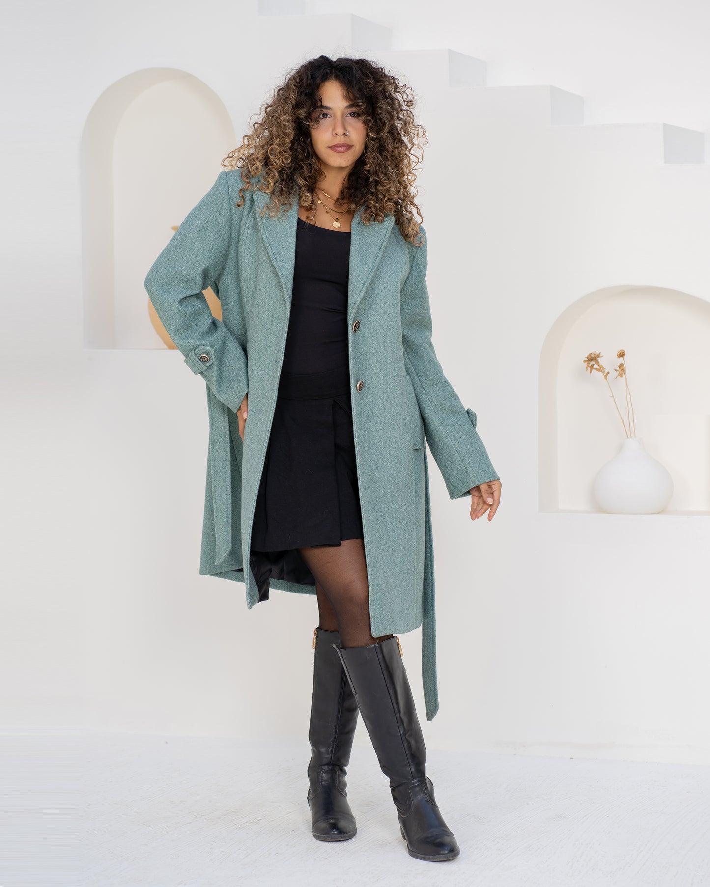 Mint Wool Coat