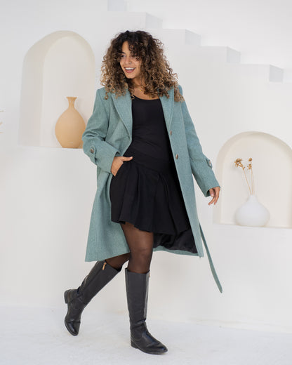 Mint Wool Coat