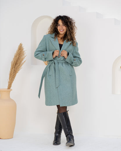 Mint Wool Coat