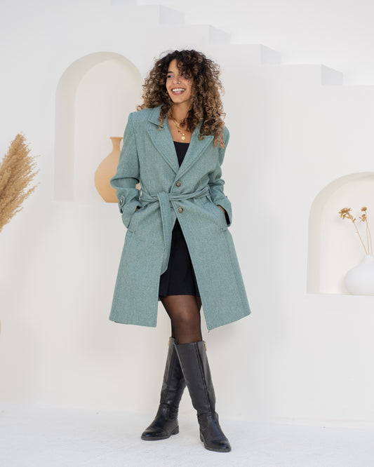 Mint Wool Coat