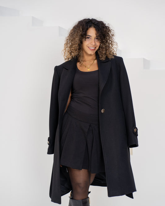 Black Wool Coat